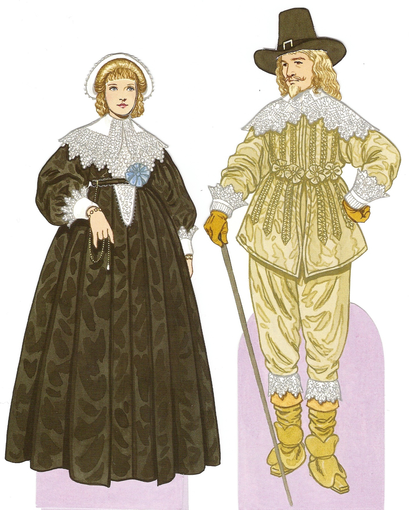 Fashions of the Middle Classes, as Portrayed by Paper Dolls